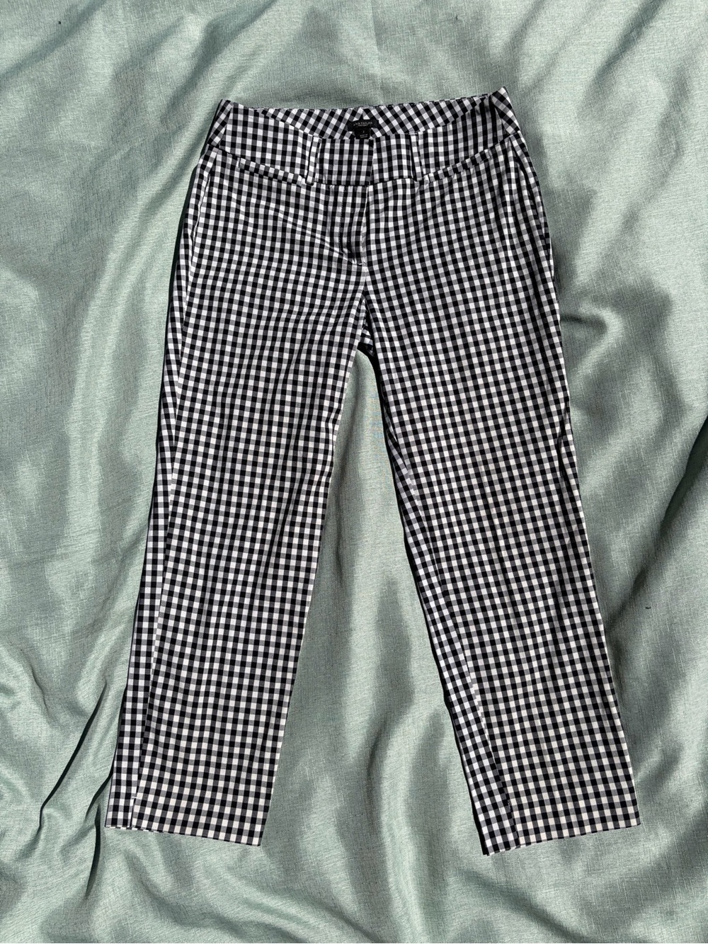 Ann Taylor Black & White Gingham Pants